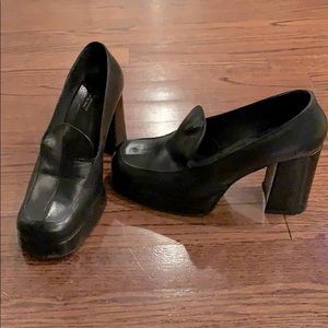 Browns black loafers